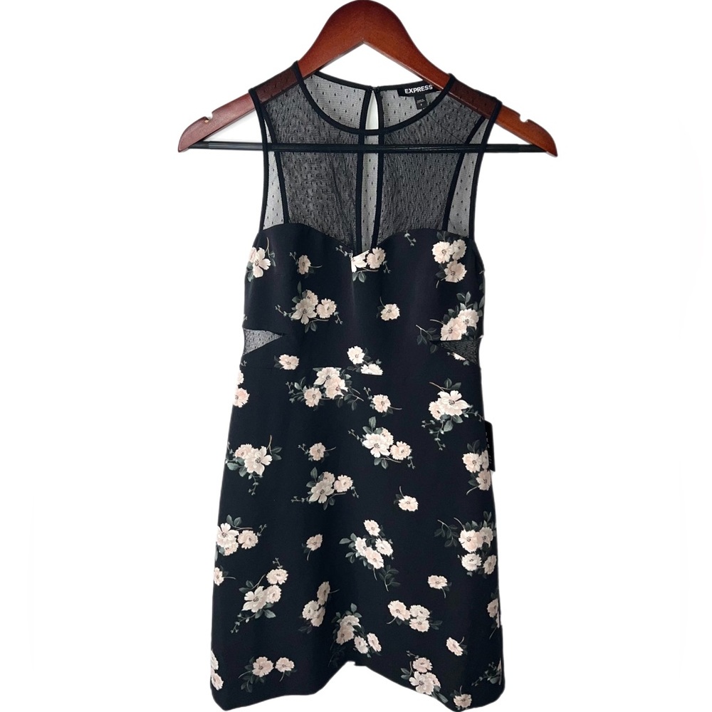 express black floral formal dress A8 - Picture 2 of 5